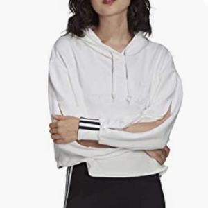 Adidas cropped pullover sweater hoodie
